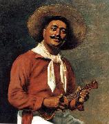 Hubert Vos Hawaiian Troubadour USA oil painting artist